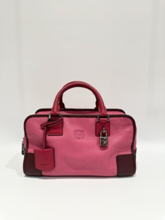 Loewe Pink Amazona 28 Leather Handbag