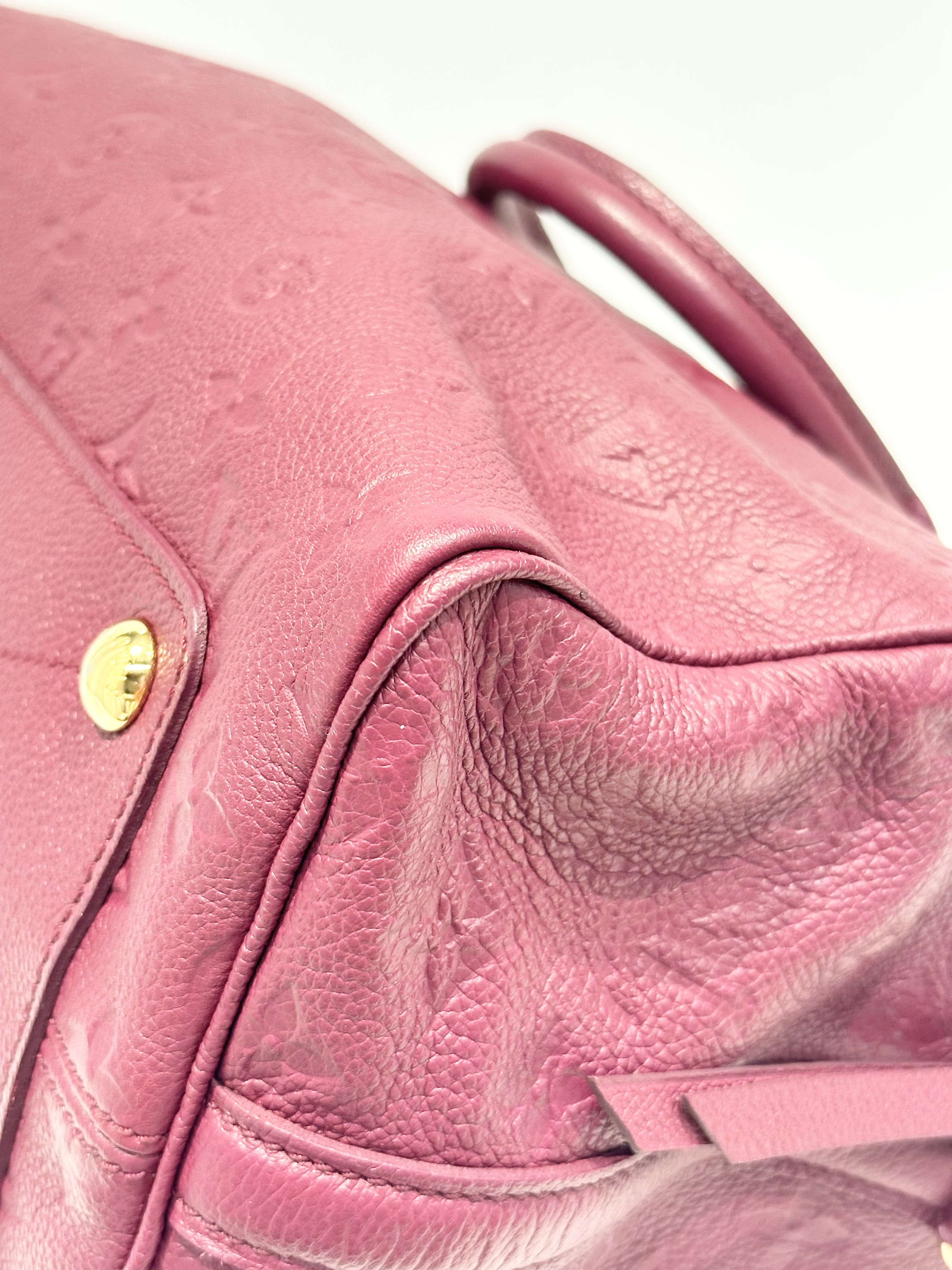 Louis Vuitton Burgundy Soft Speedy 30 Leather Handbag - Image 9