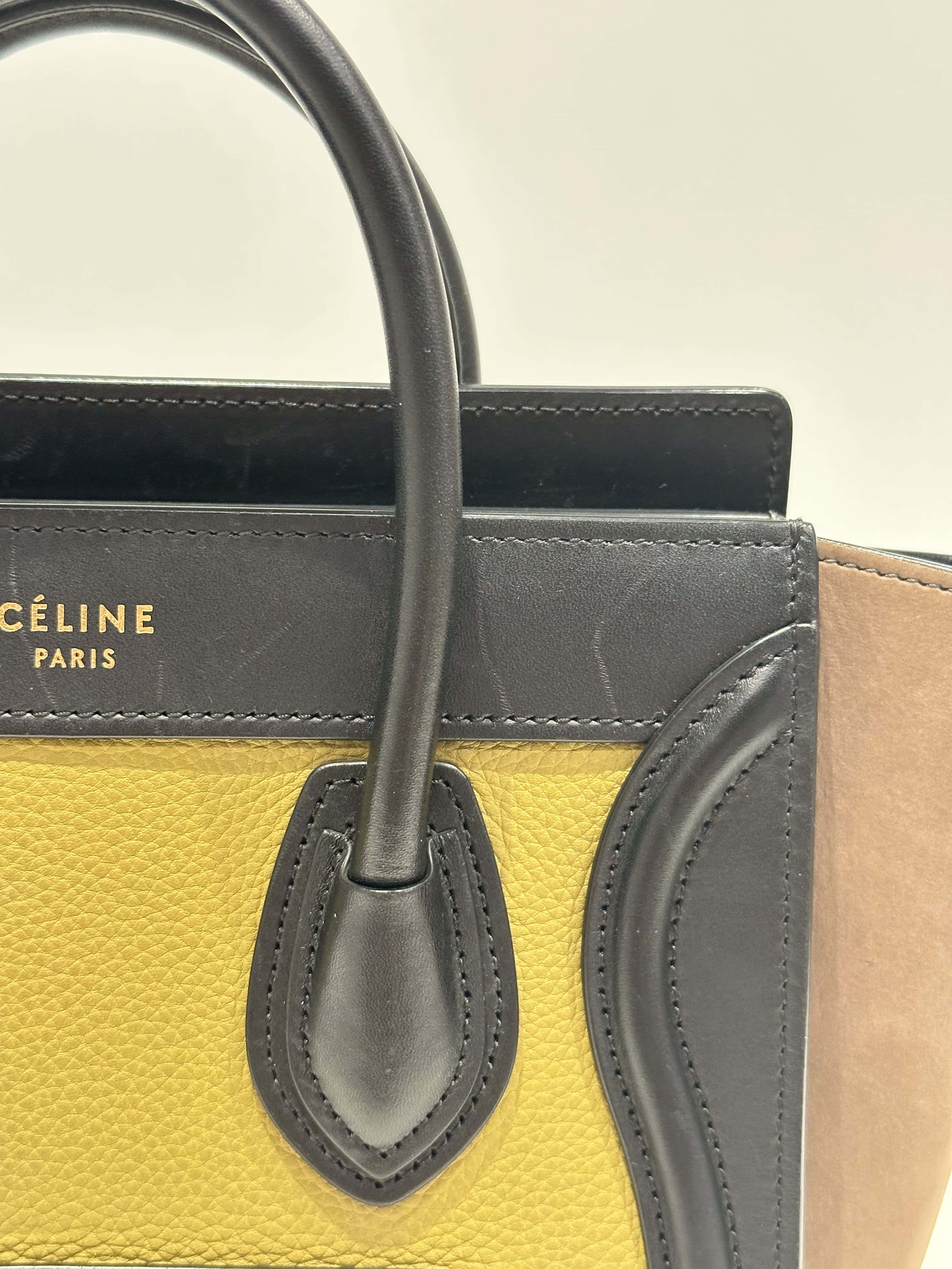 Celine Multicolor Nano Luggage Leather Handbag - Image 2