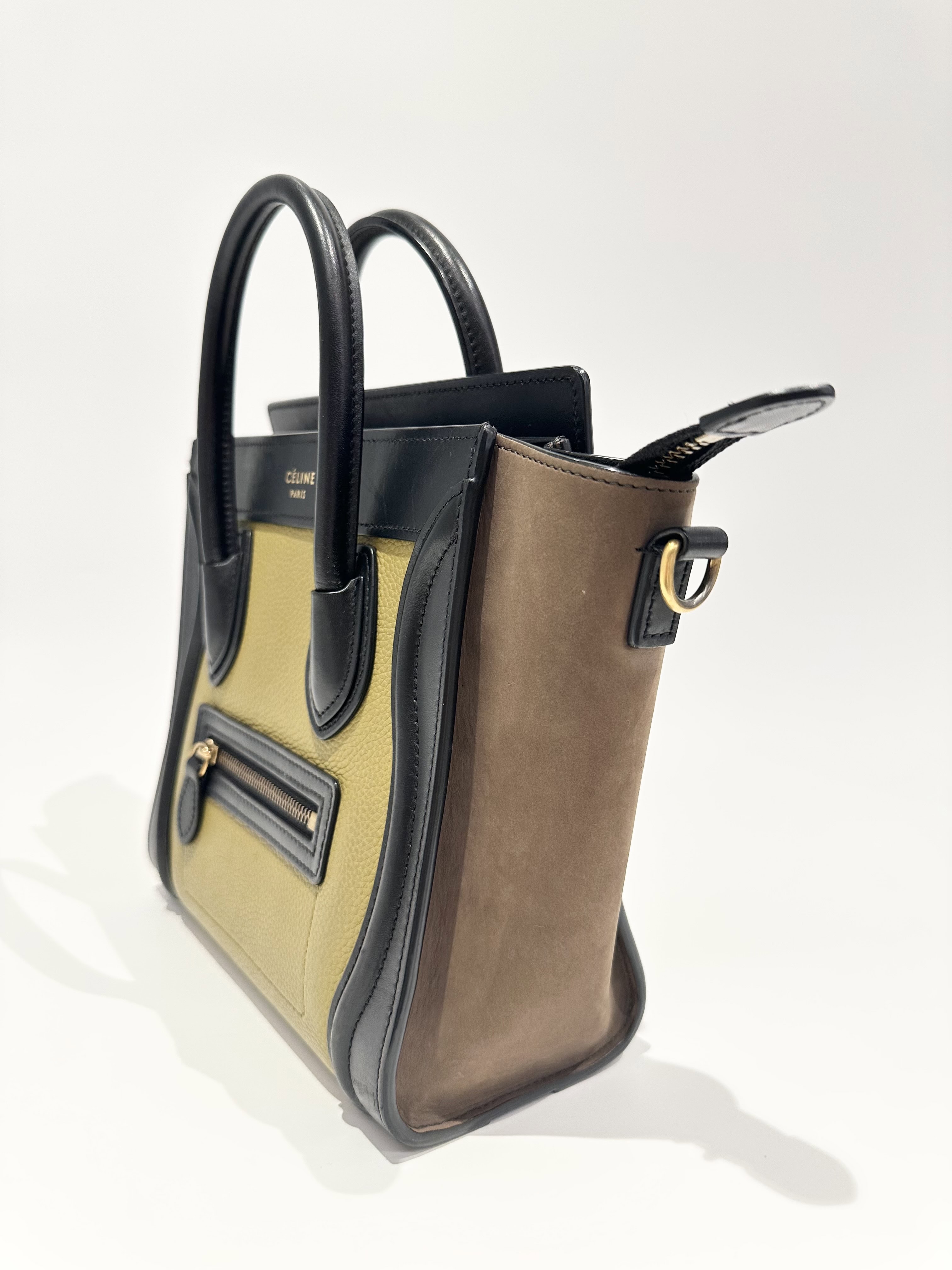 Celine Multicolor Nano Luggage Leather Handbag - Image 3