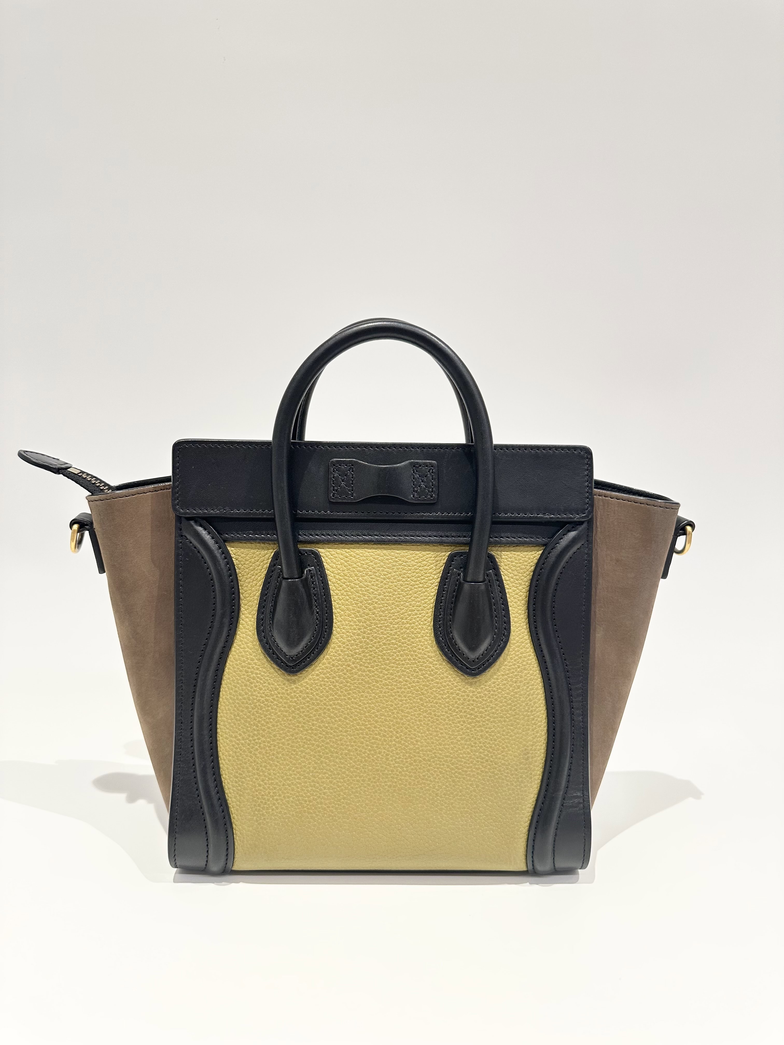 Celine Multicolor Nano Luggage Leather Handbag - Image 4