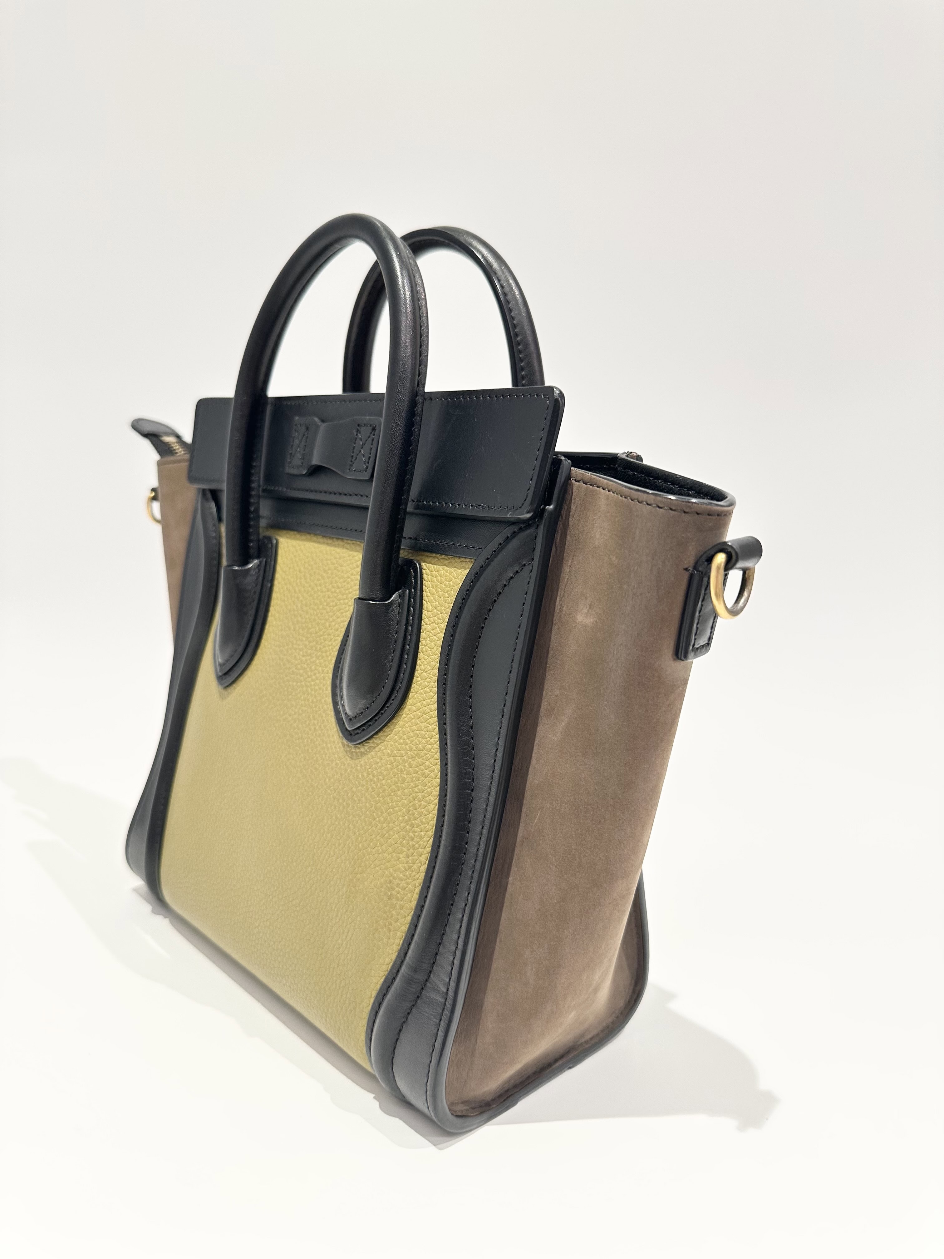 Celine Multicolor Nano Luggage Leather Handbag - Image 5