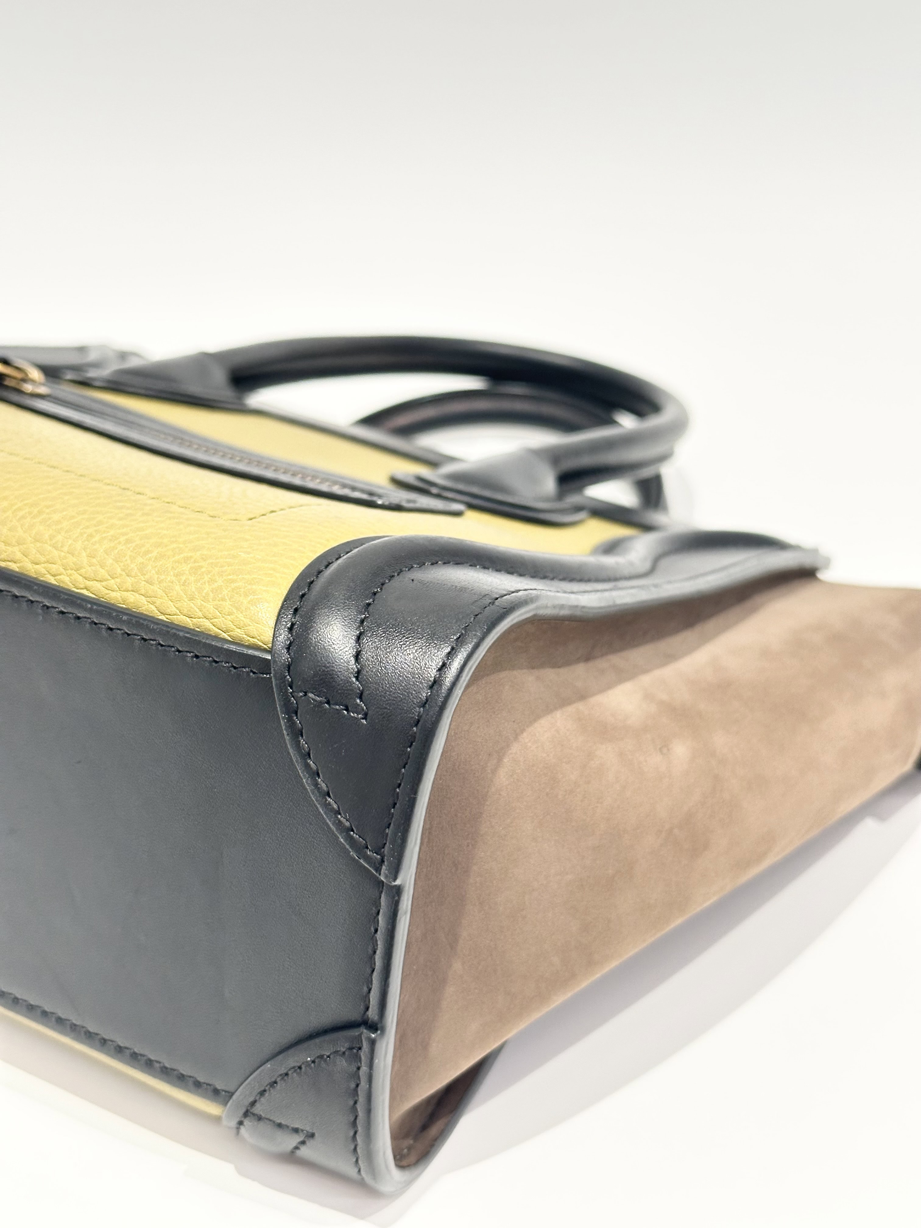 Celine Multicolor Nano Luggage Leather Handbag - Image 9