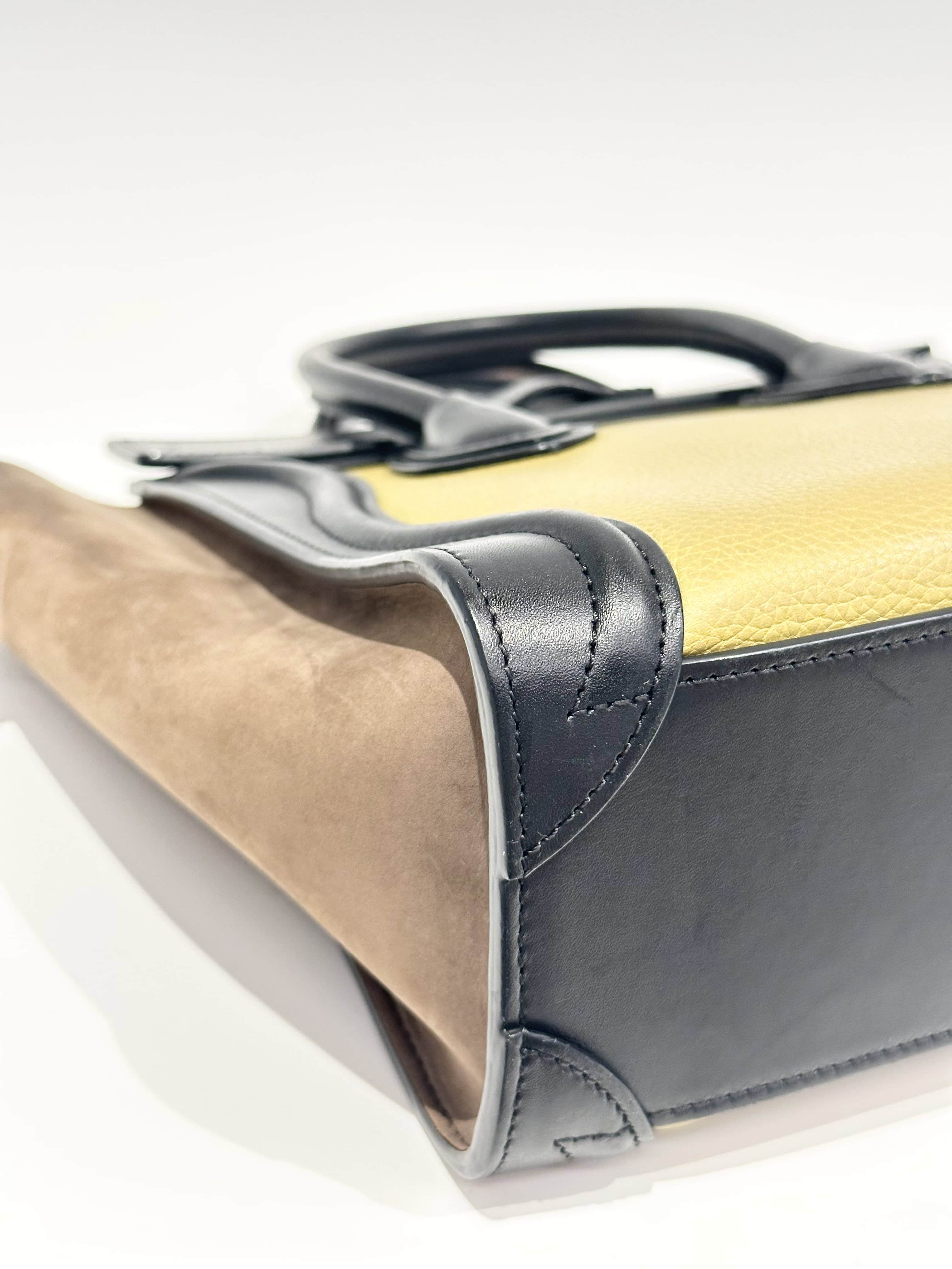 Celine Multicolor Nano Luggage Leather Handbag - Image 10