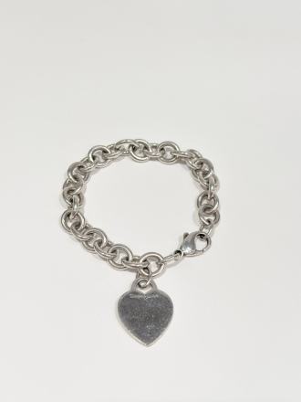 Tiffany & Co Heart Tag Silver Bracelet