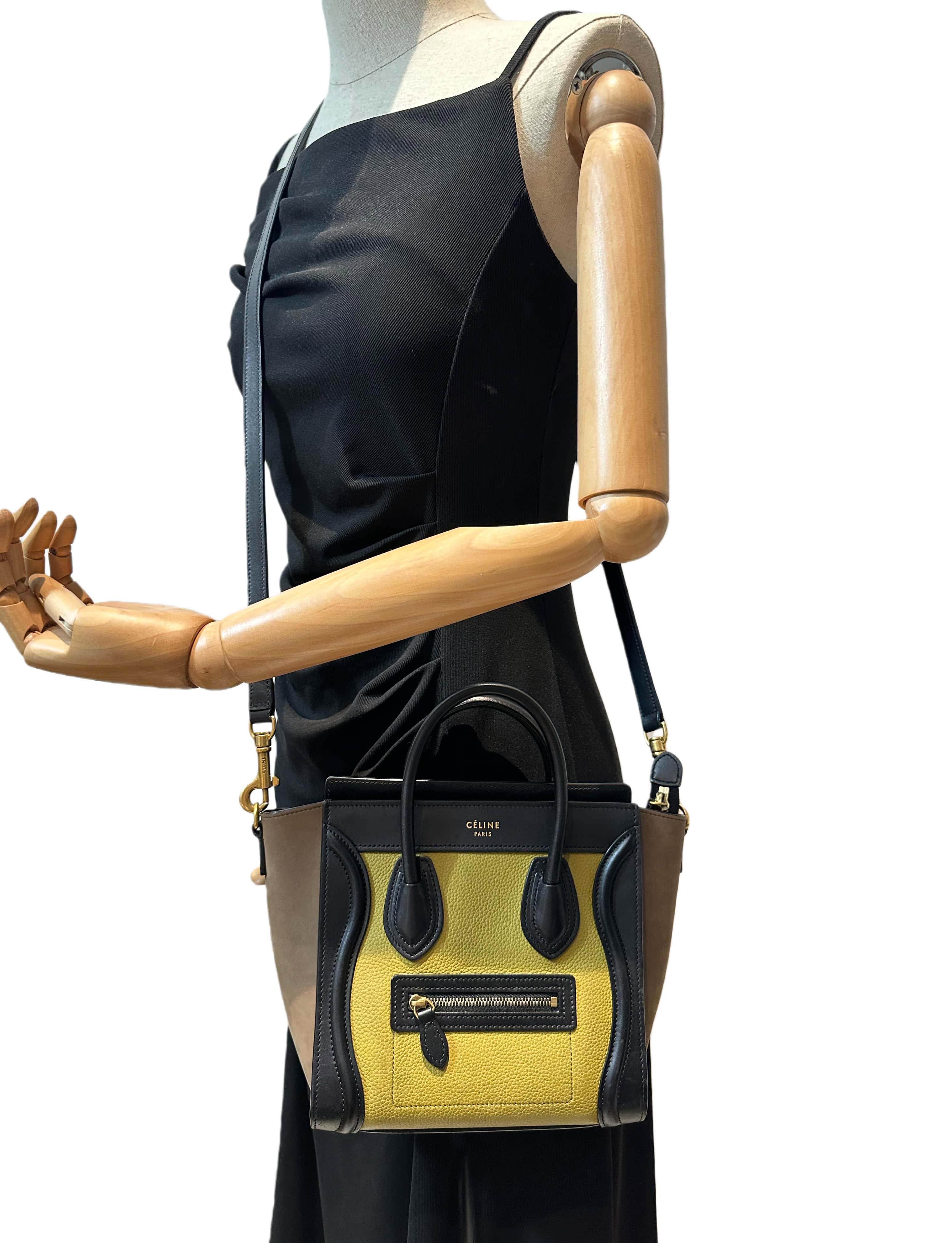 Celine Multicolor Nano Luggage Leather Handbag - Image 15