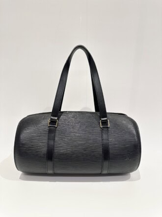 Louis Vuitton Black Papillon Epi Leahter Handbag