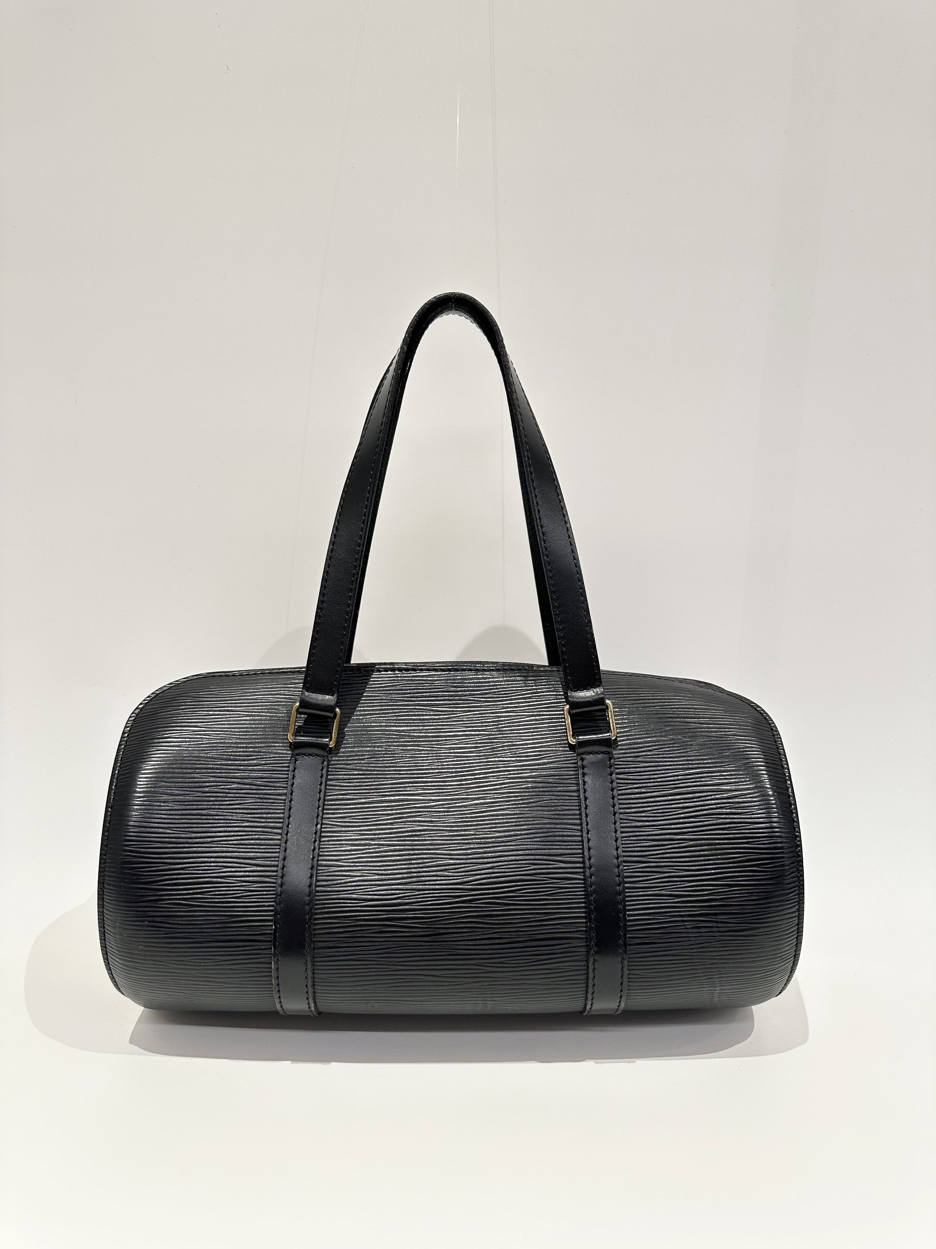 Louis Vuitton Black Papillon Epi Leahter Handbag - Image 2