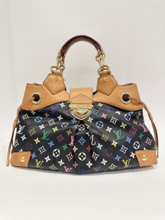 Louis Vuitton Black Multicolor Murakami Ursula Monogram Canvas Handbag