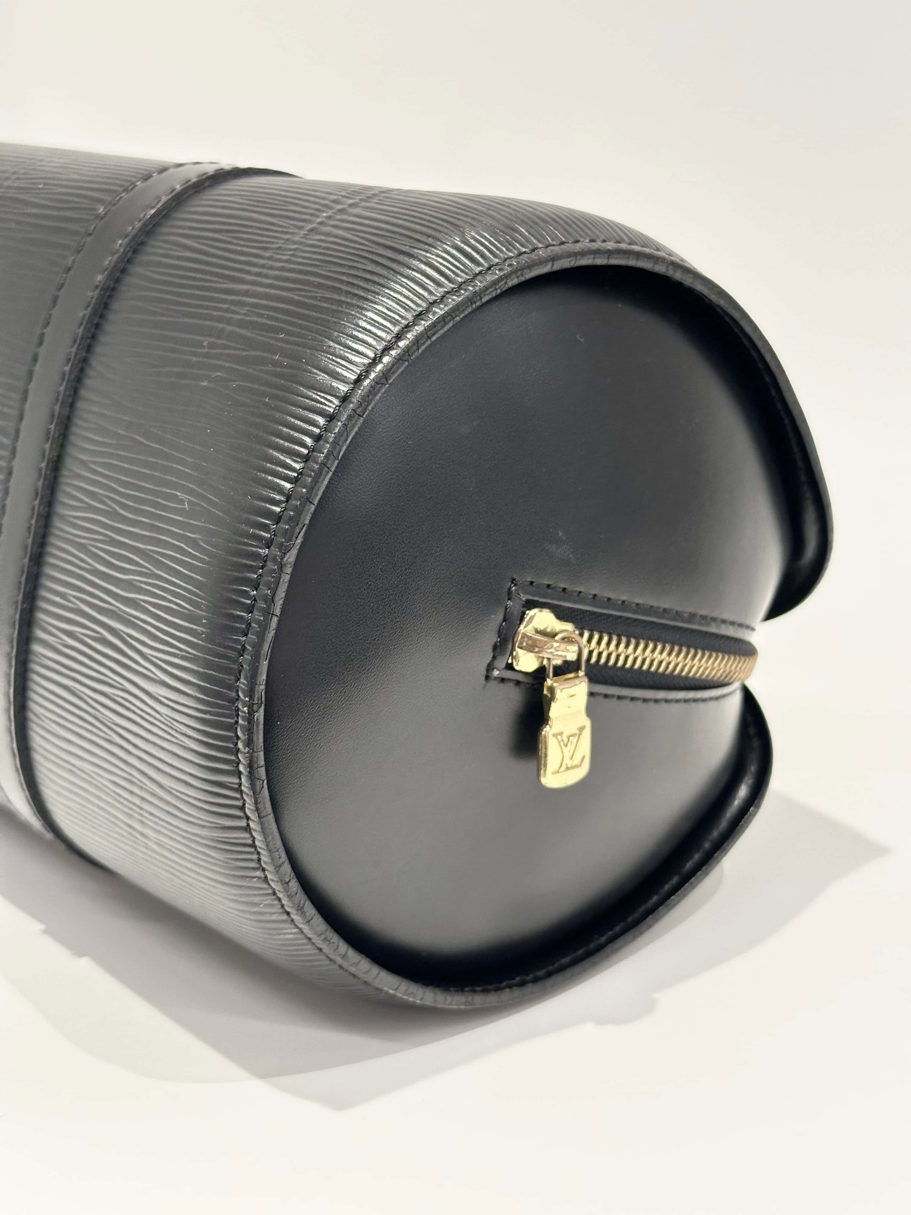 Louis Vuitton Black Papillon Epi Leahter Handbag - Image 10