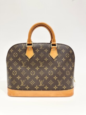 Louis Vuitton Brown Alma Monogram Canvas Handbag
