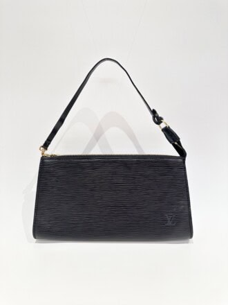 Louis Vuitton Black Epi Leather Clutch