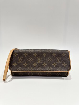 Louis Vuitton Brown Pochette Twin Monogram Canvas Crossbody Bag