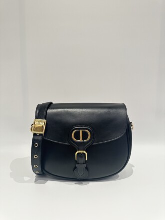 Dior Black Bobby Medium Size Leather Crossbody Bag