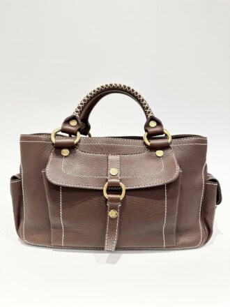 Celine Brown Boogie Leather Handbag