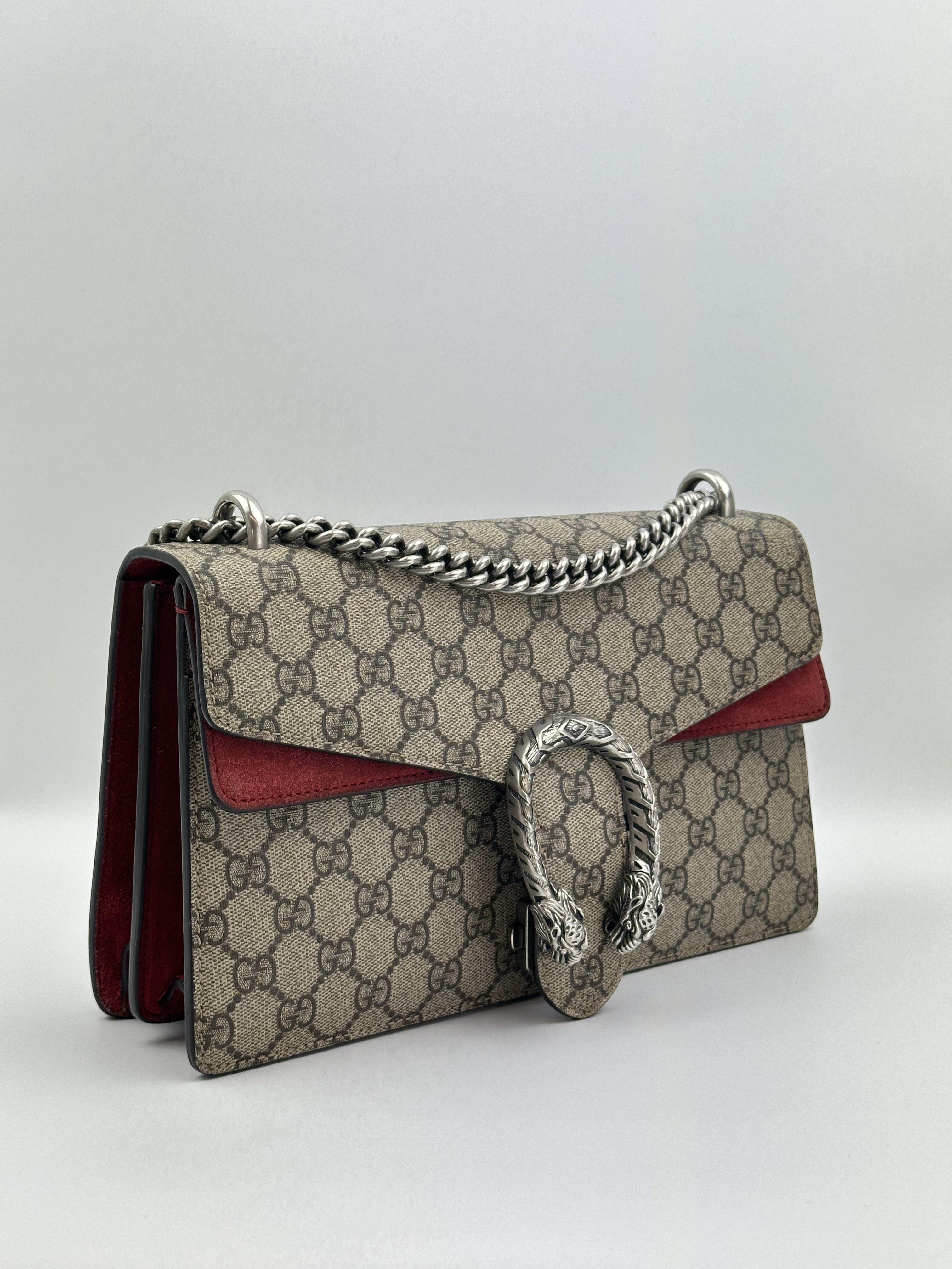 Gucci Shoulder bag Dionysus in red Coated Canvas and Gunmetal hardware - Image 2