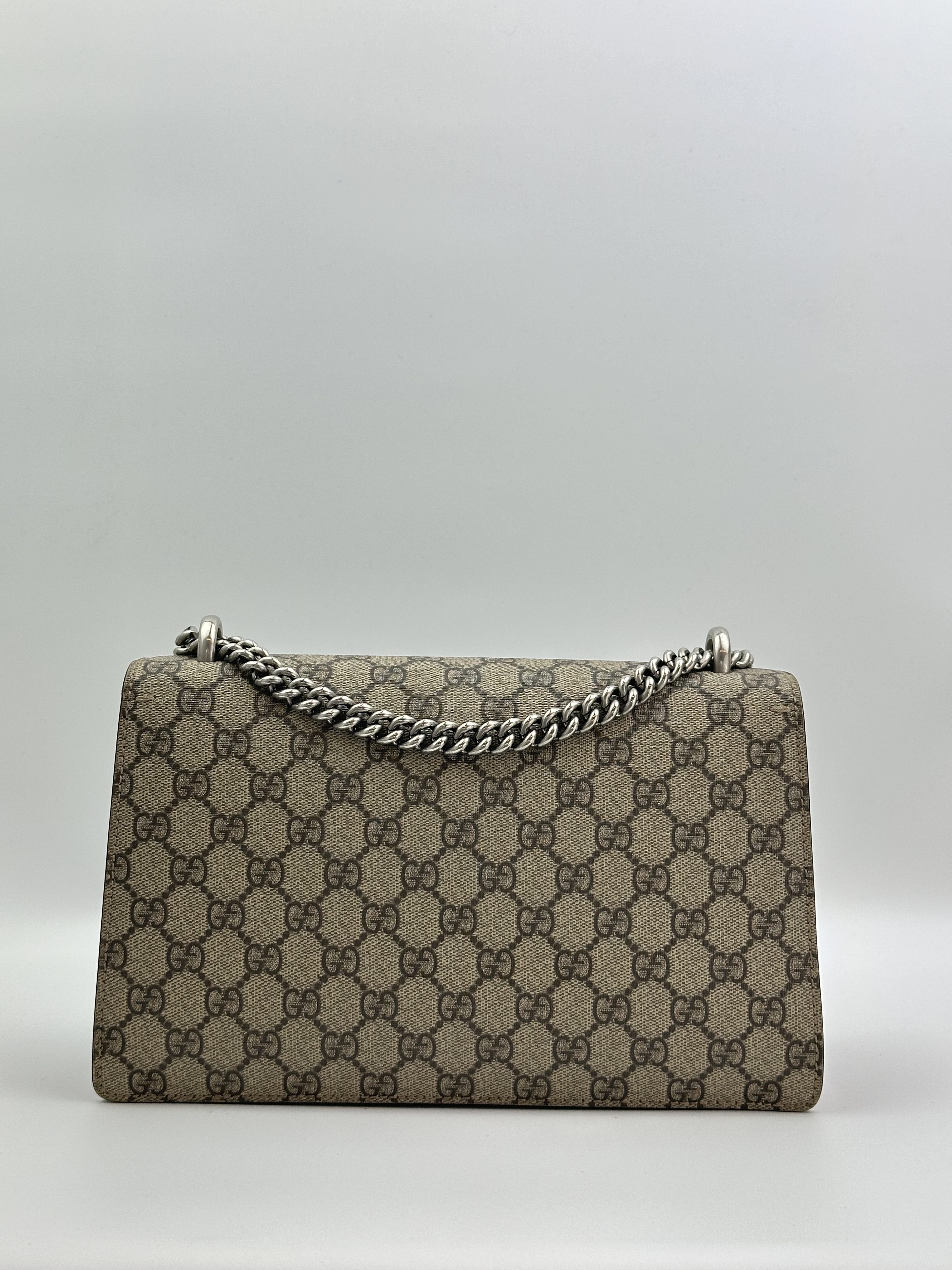 Gucci Shoulder bag Dionysus in red Coated Canvas and Gunmetal hardware - Image 4