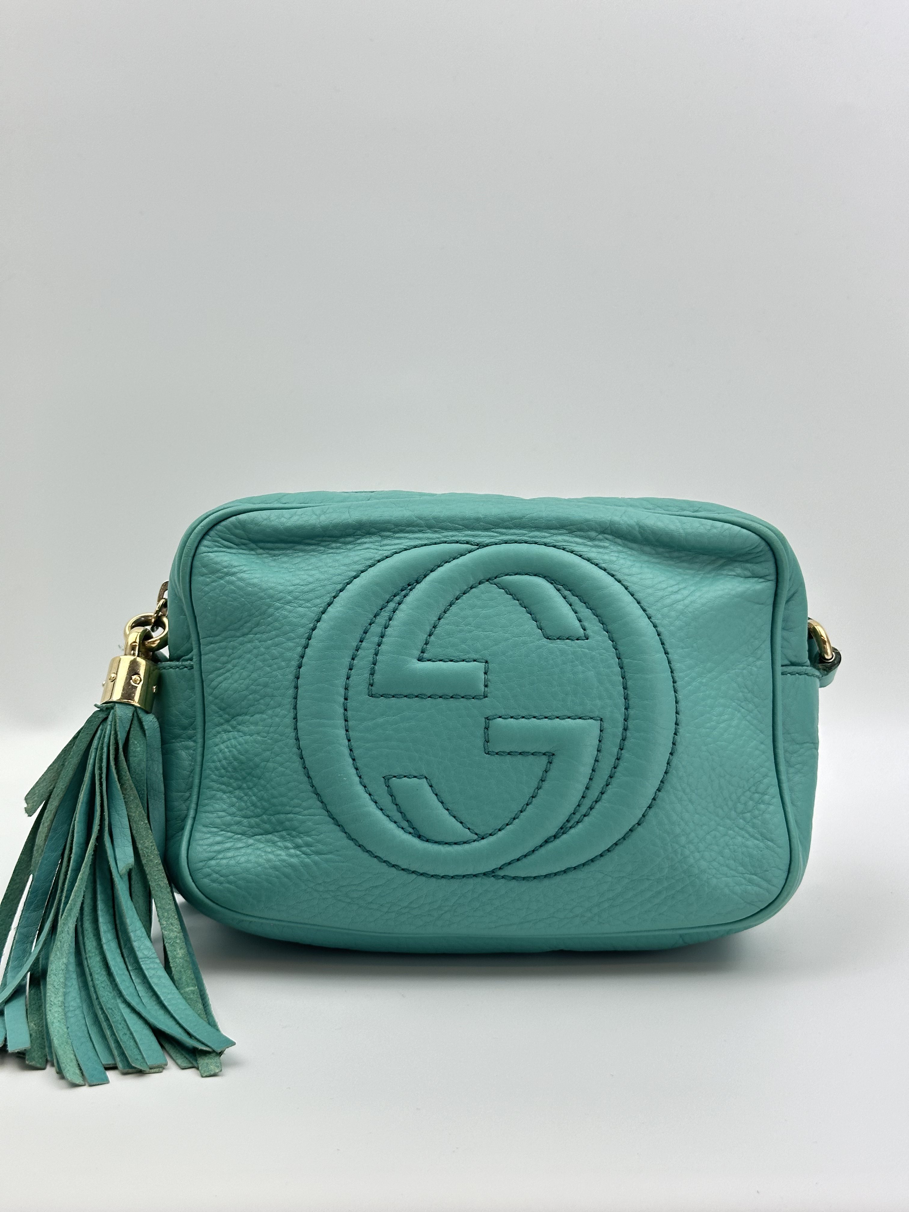 Gucci hobo camera leather bag