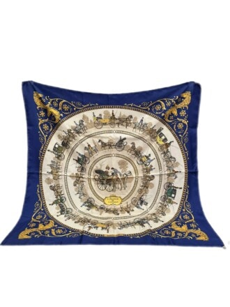 Hermes Carré 90 Silk La Promenade de Longchamps