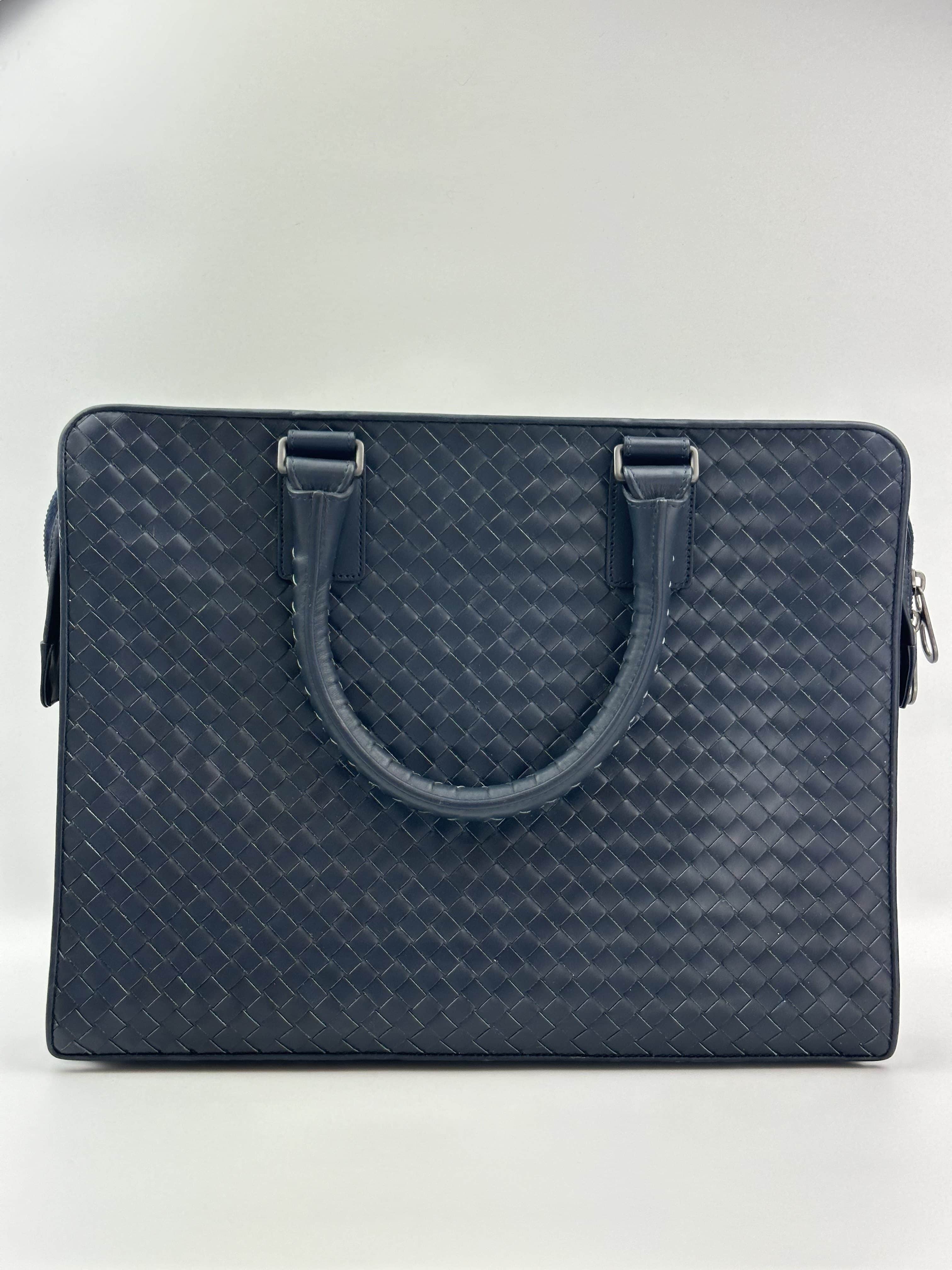 Bottega Veneta blue briefcase - Image 2