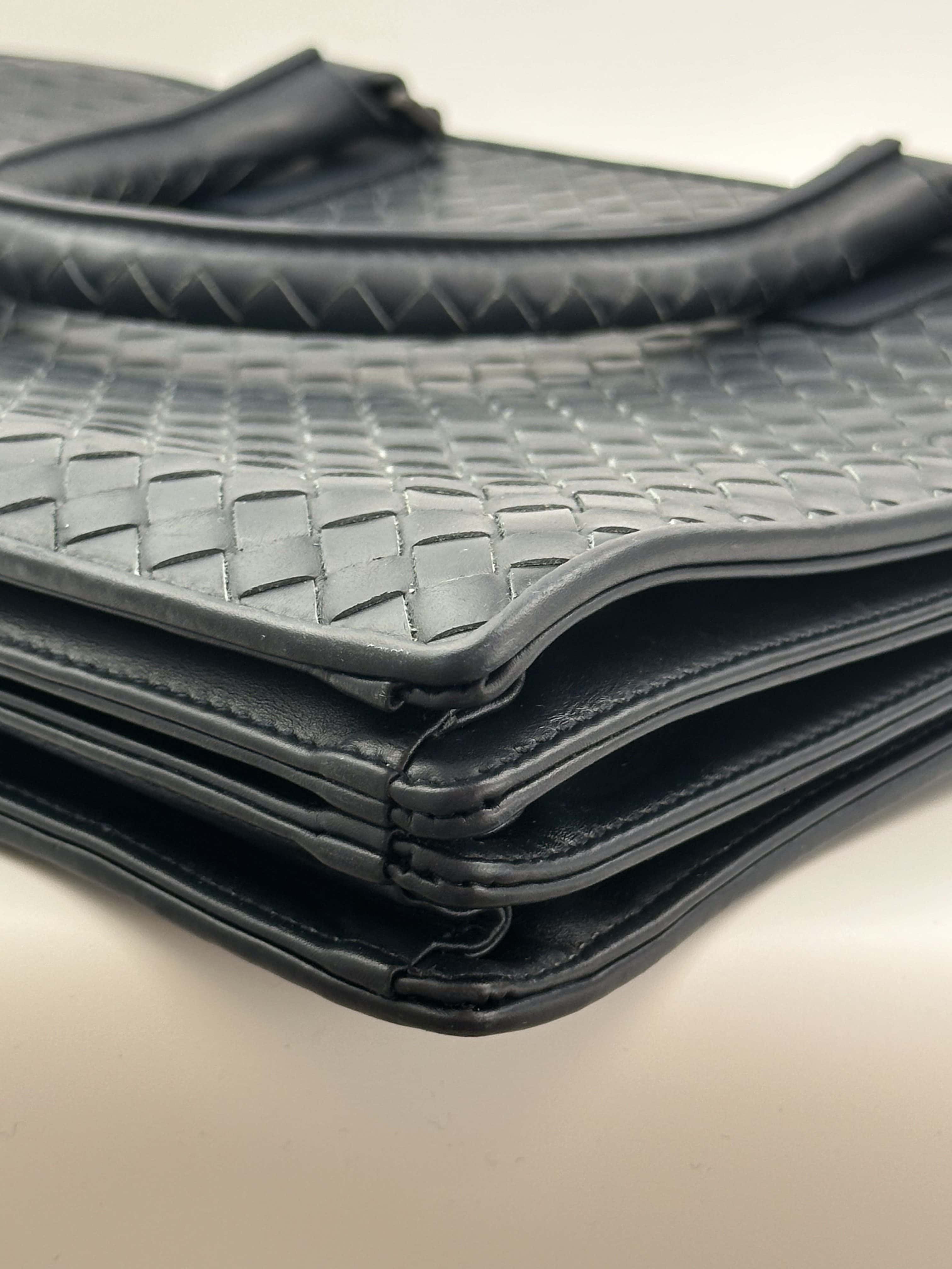 Bottega Veneta blue briefcase - Image 7