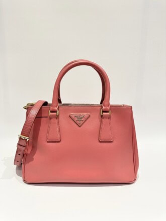 Prada Pink Galleria Saffiano Leather Handbag