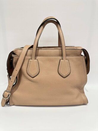 Gucci Beige Ramble Leather Handbag