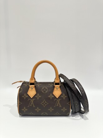 Louis Vuitton Nano Speedy Monogram Canvas Handbag