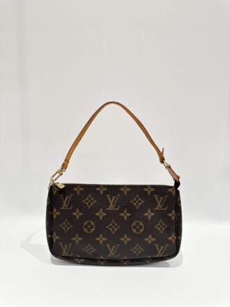 Louis Vuitton Accessories clutch bag in canvas with leather shoulder strap