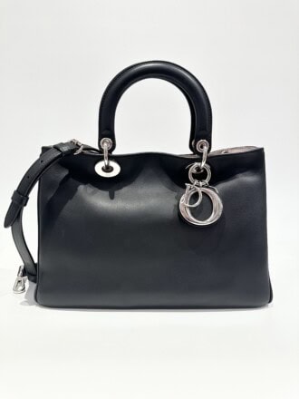 Dior Black Diorissimo Leather Handbag