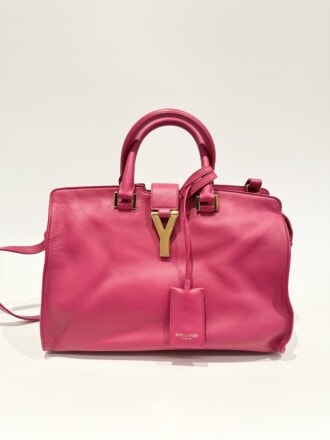 Saint Laurent Pink Chyc Leather Handbag