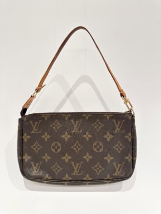 Louis Vuitton Brown Pochette Accessories Monogram Canvas Clutch Bag