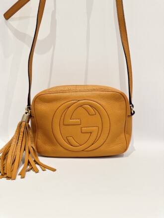 Gucci Orange Soho Leather Crossbody Bag