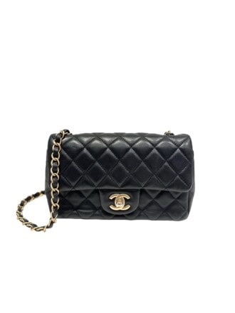 Chanel Black Timeless/Classic Mini Leather Bag