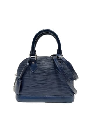 Louis Vuitton Blue Pink Alma BB Epi Leather Handbag