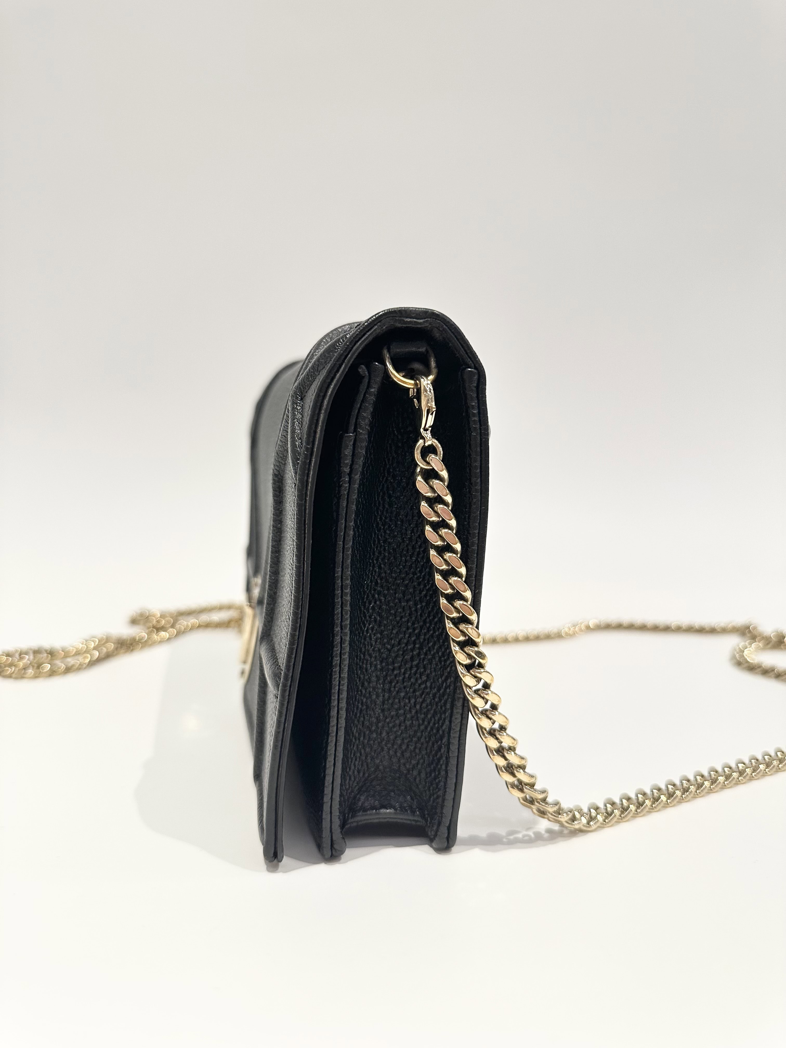 Dior Black Diorama Leather Crossbody Bag - Image 2