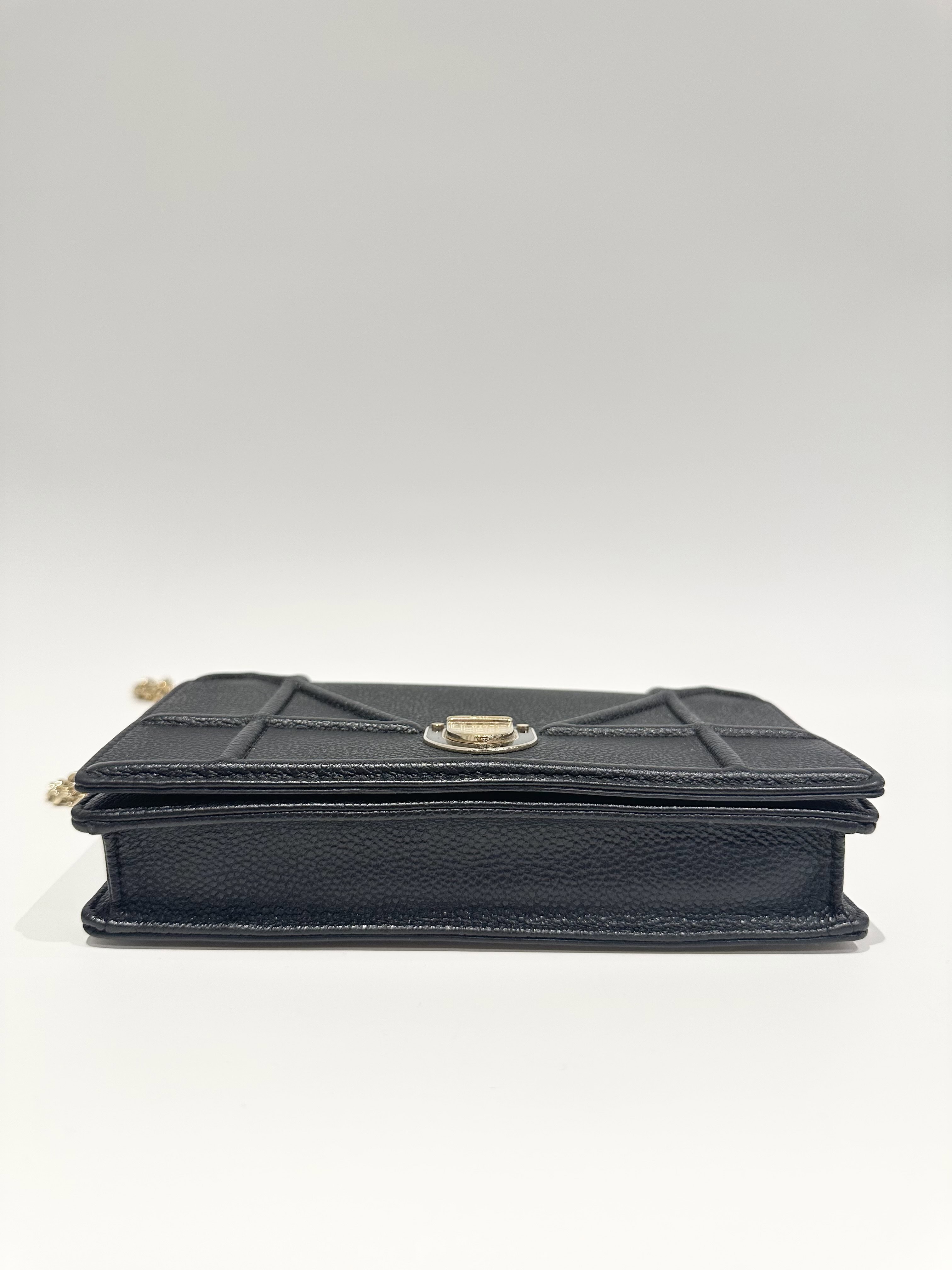 Dior Black Diorama Leather Crossbody Bag - Image 6