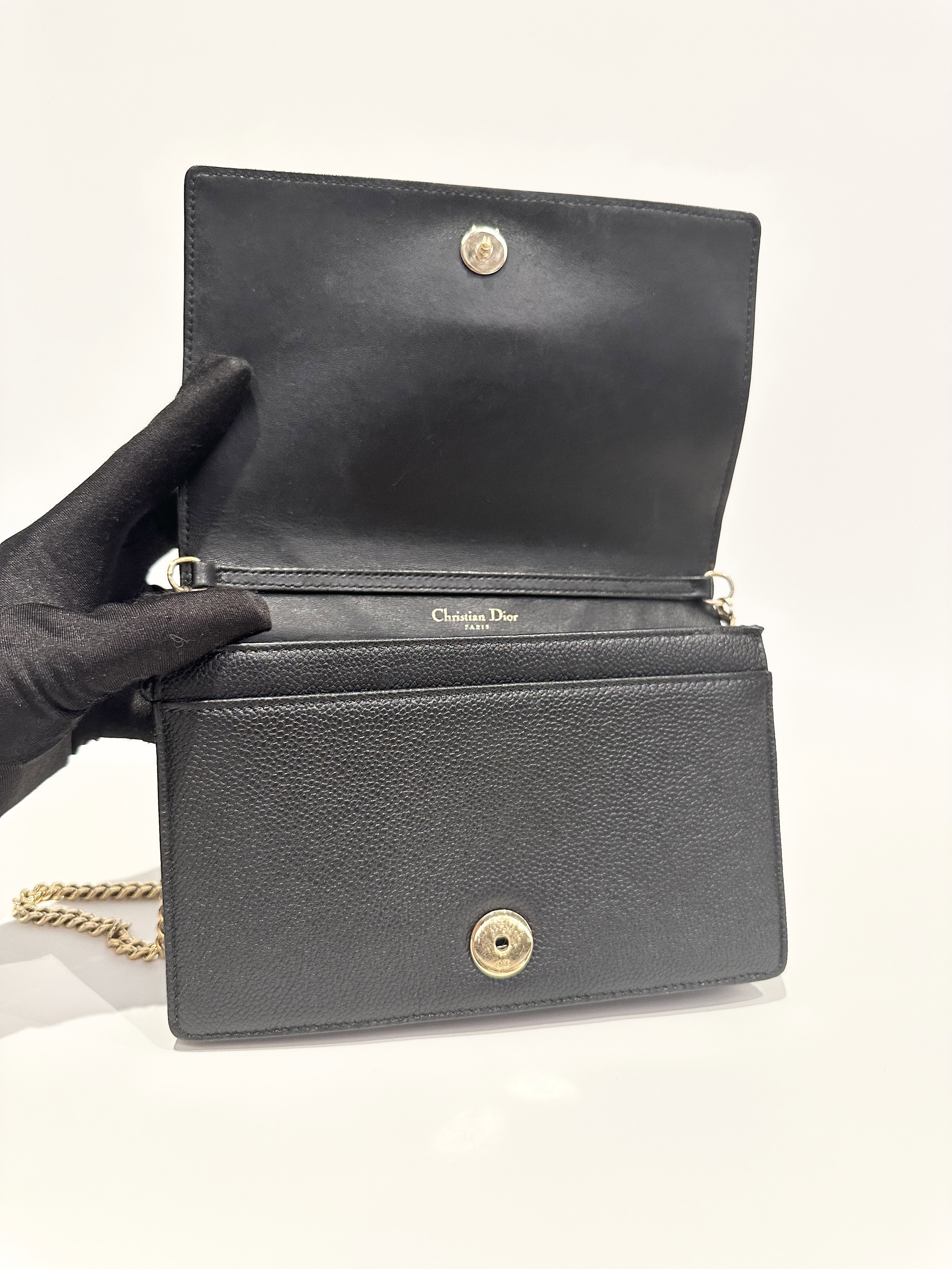 Dior Black Diorama Leather Crossbody Bag - Image 12