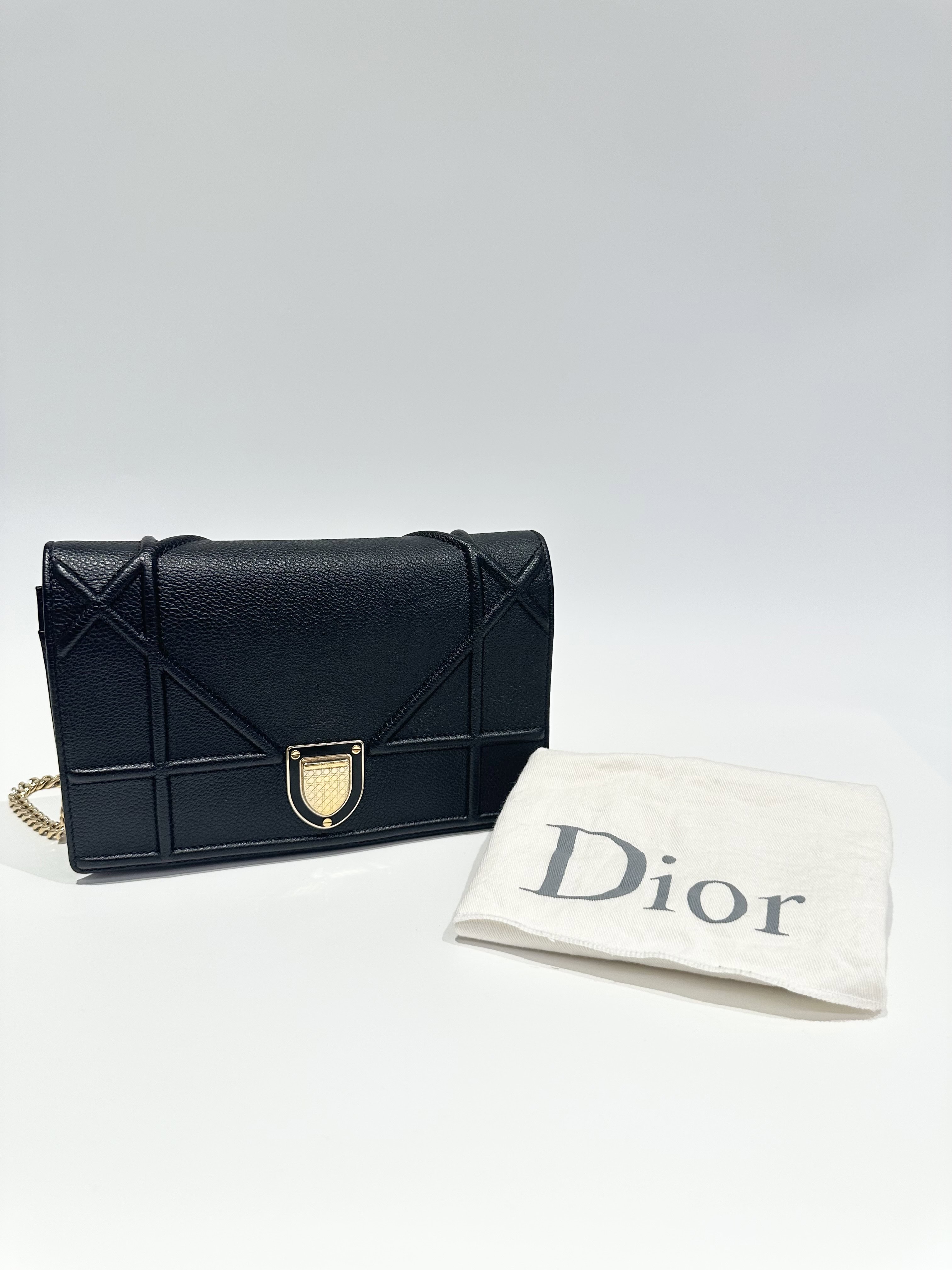 Dior Black Diorama Leather Crossbody Bag - Image 18