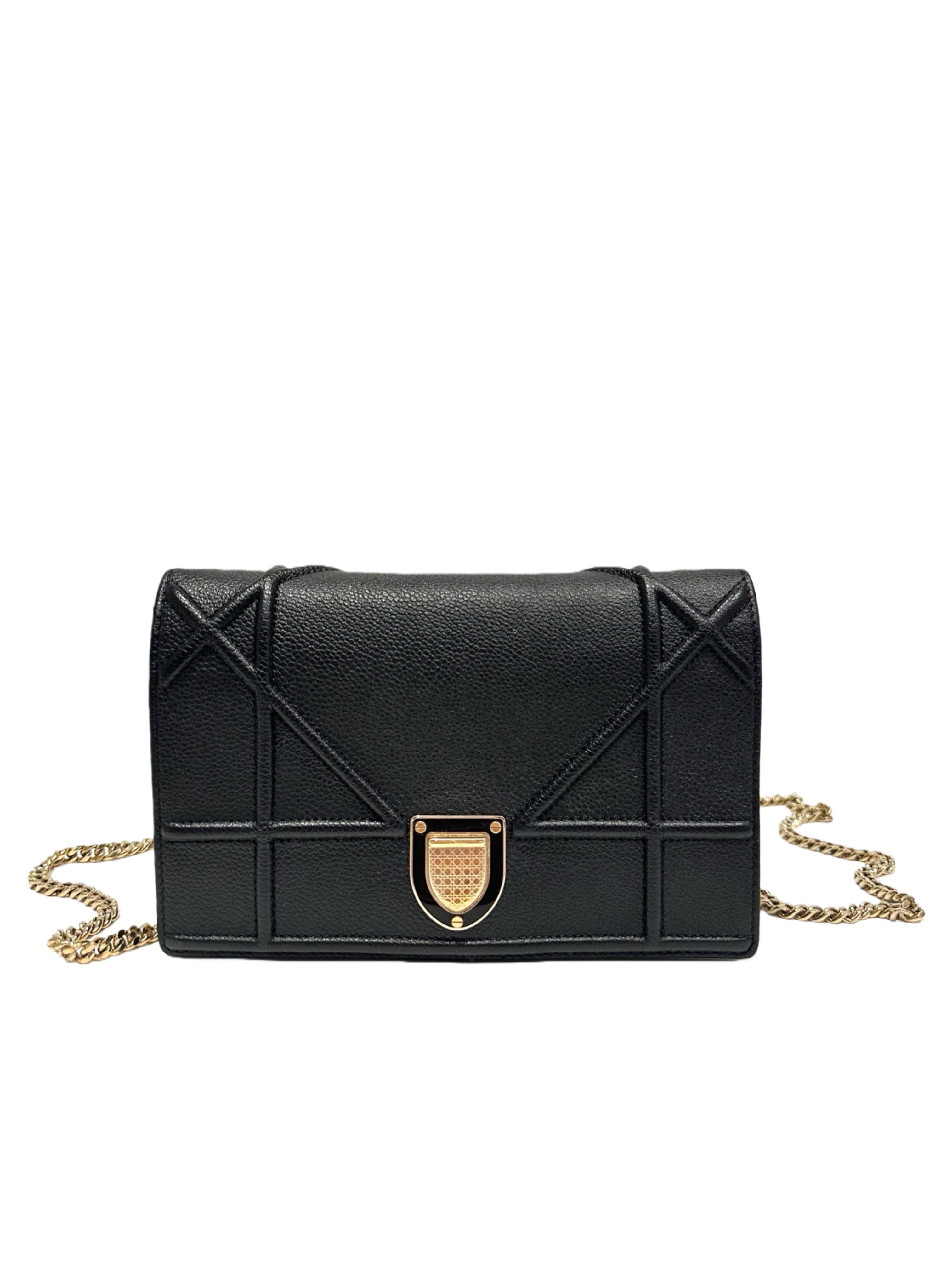 Dior Black Diorama Leather Crossbody Bag