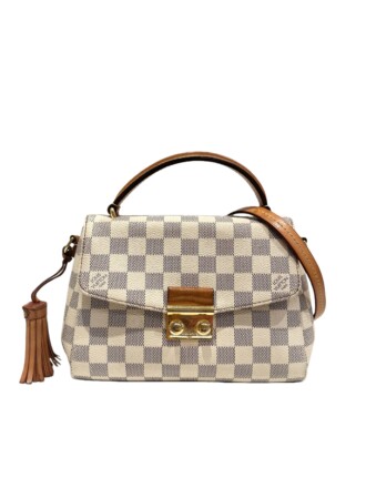 Louis Vuitton White Croisette Damier Canvas Handbag