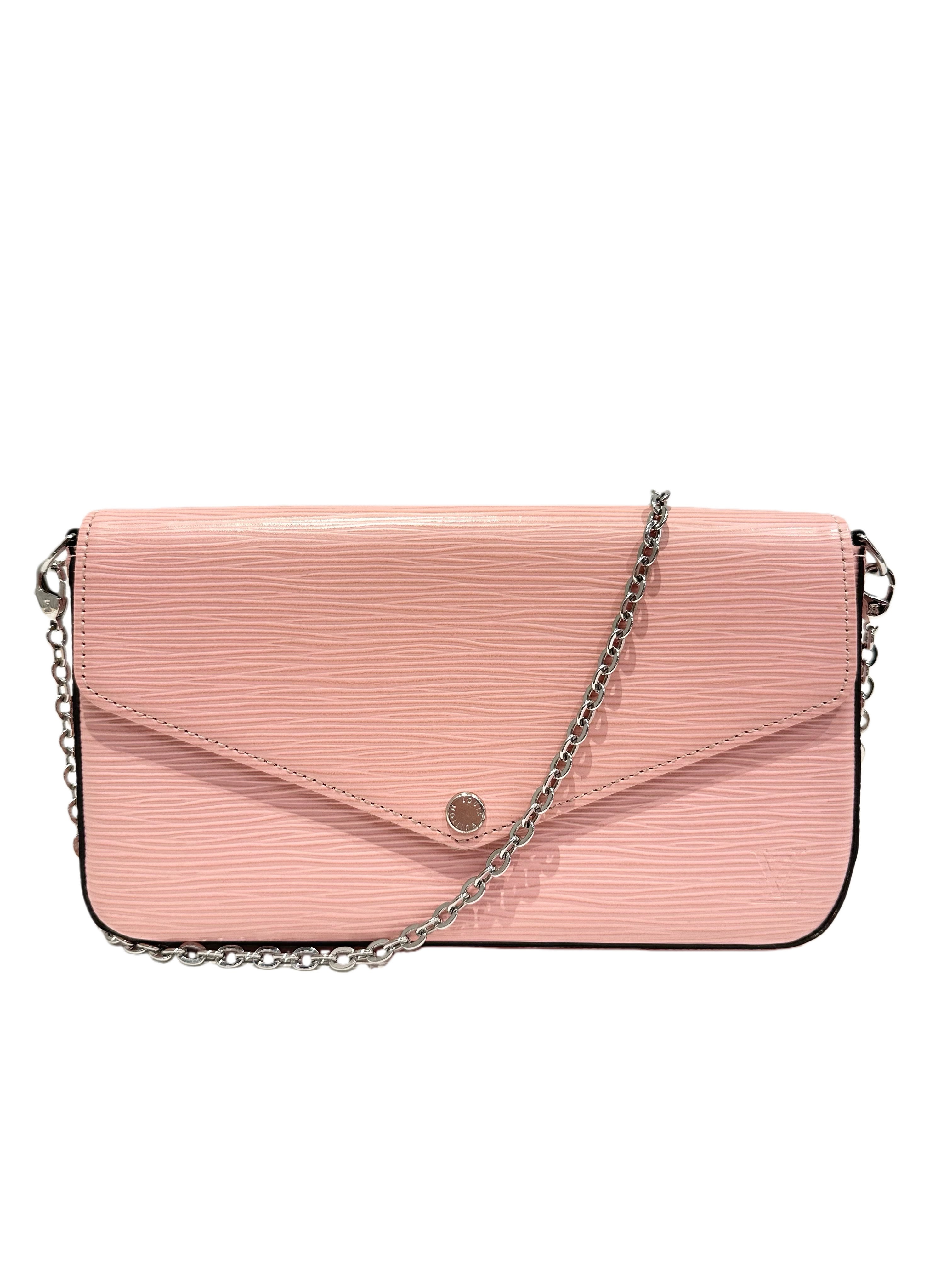 Louis Vuitton Pink Félicie Epi Leather Crossbody Bag