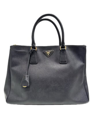 Prada Black Galleria Saffiano Leather Handbag Large Size Without Strap