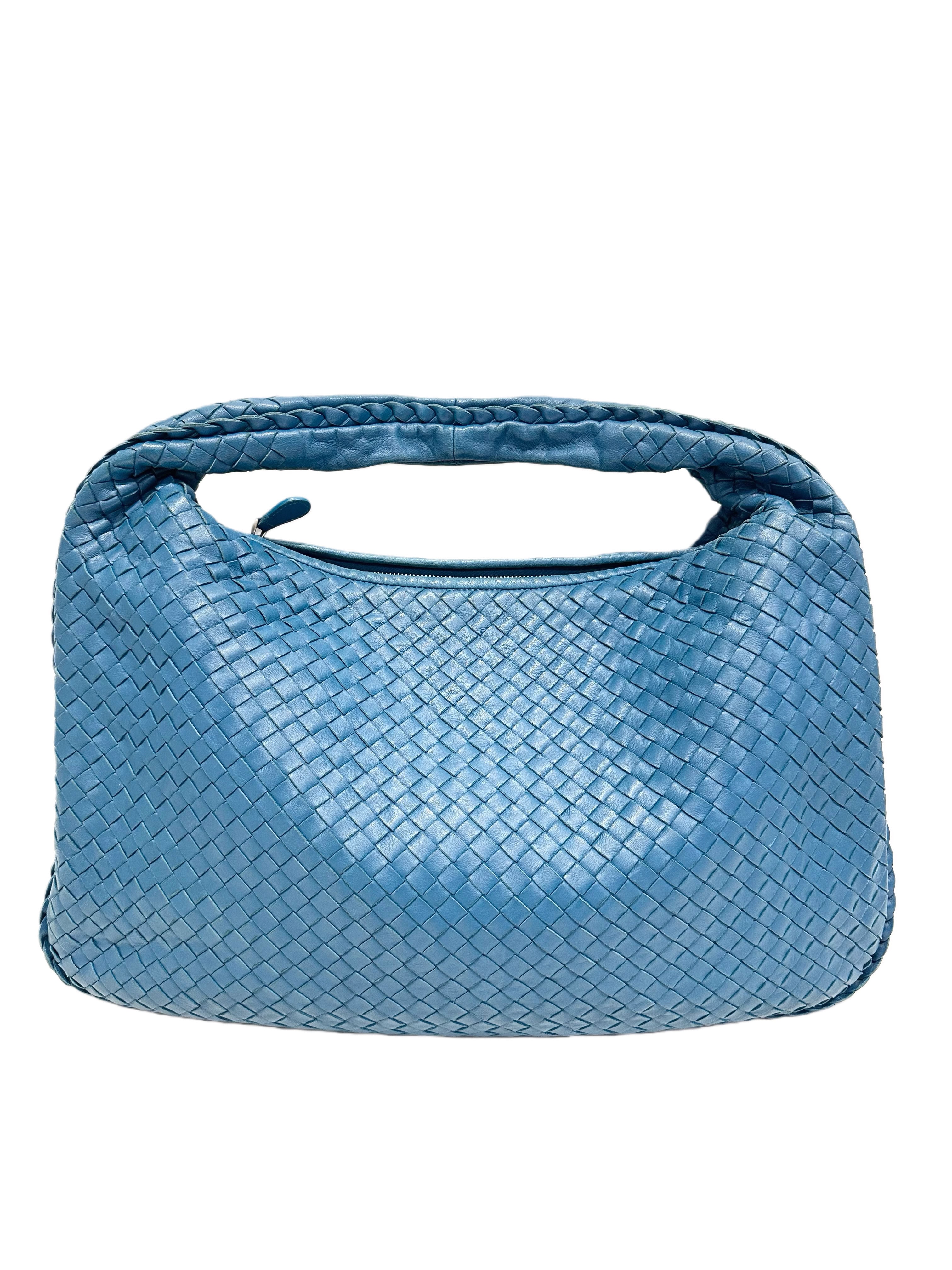 Bottega Veneta Blue Veneta Leather Handbag