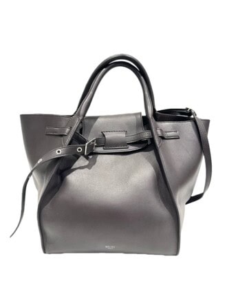 Celine Dark Grey Big Bag Leather Bag