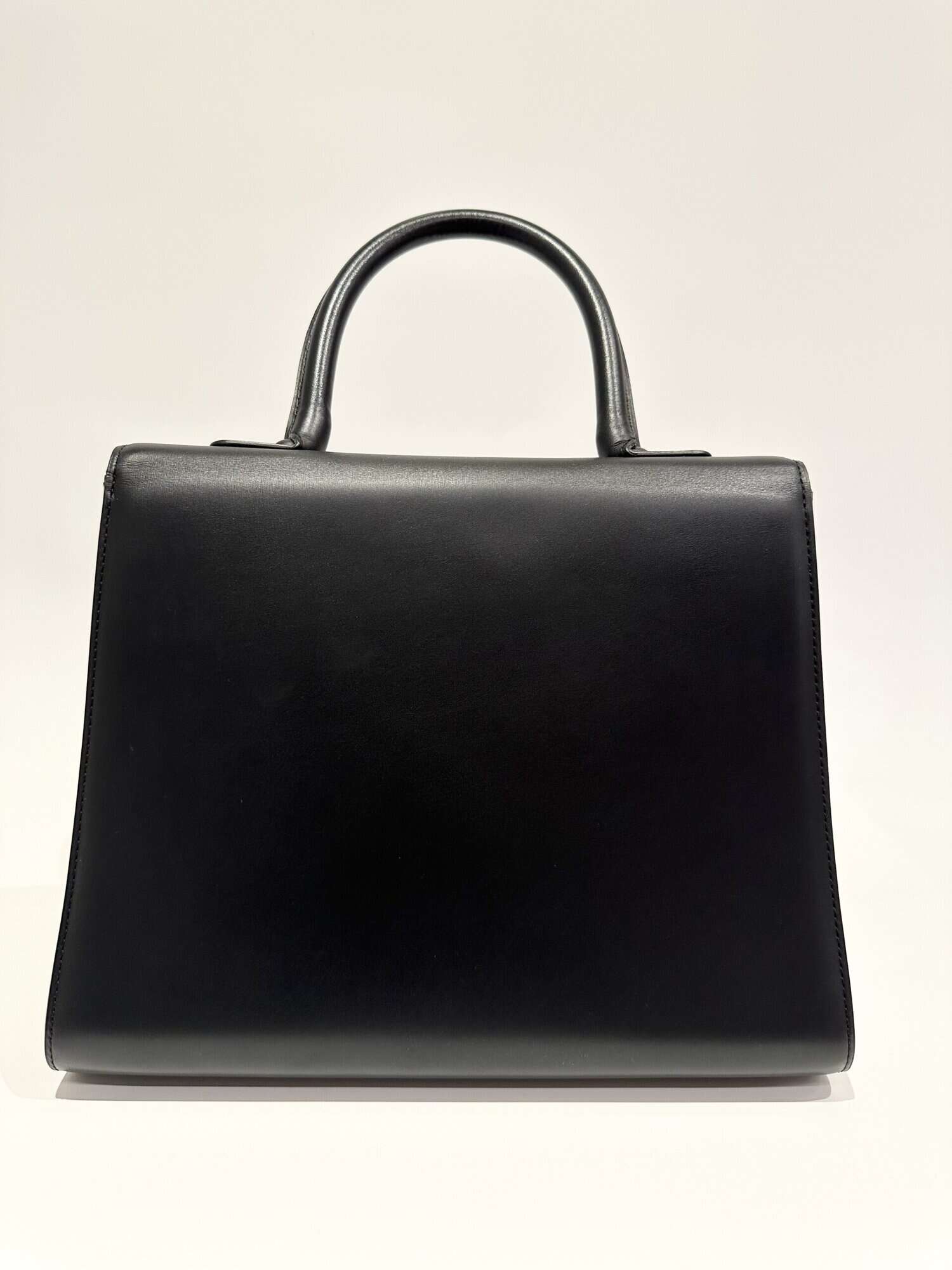 Delvaux Black Brillant Leather Handbag - Image 3