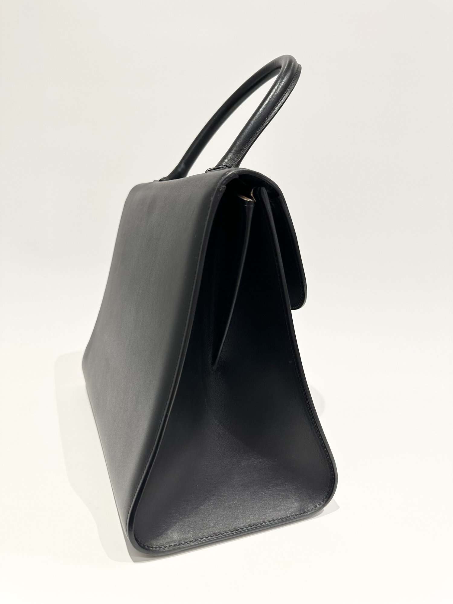 Delvaux Black Brillant Leather Handbag - Image 4