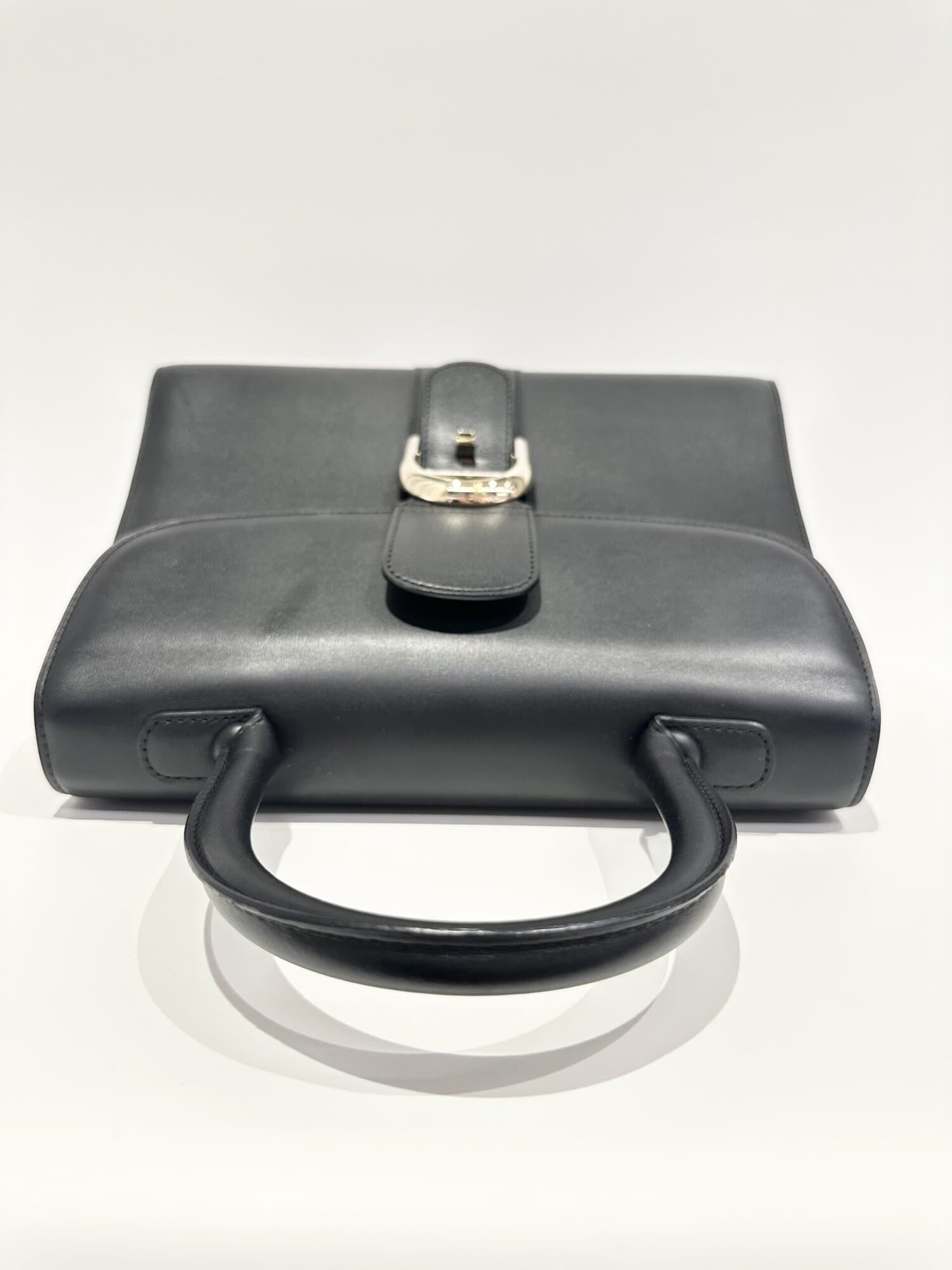 Delvaux Black Brillant Leather Handbag - Image 5