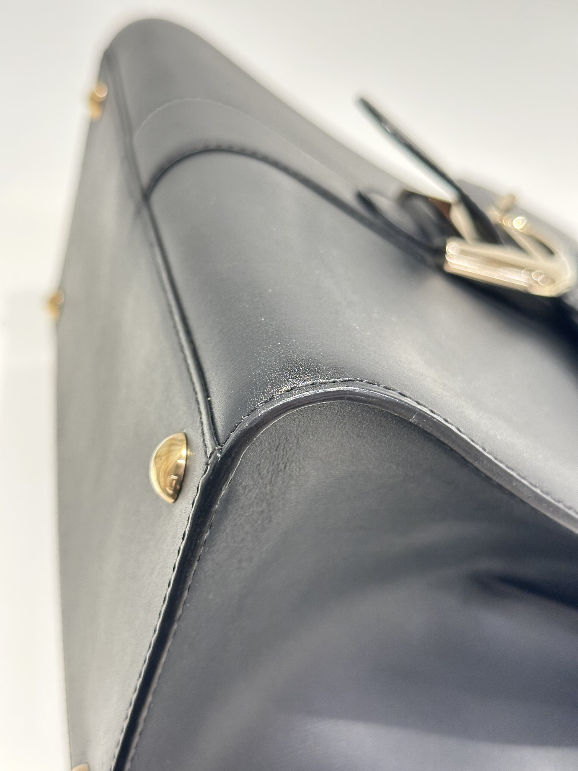 Delvaux Black Brillant Leather Handbag - Image 9