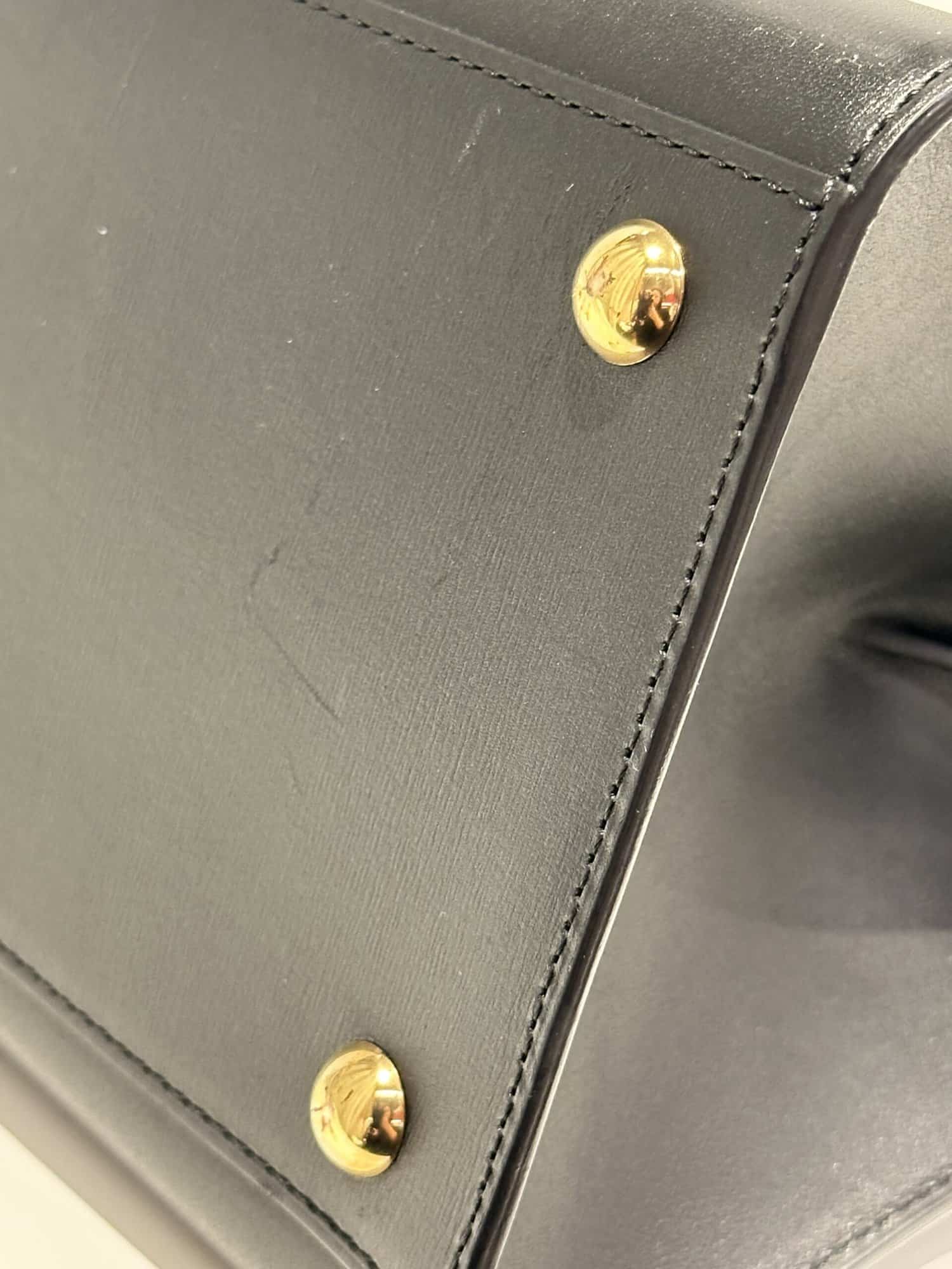 Delvaux Black Brillant Leather Handbag - Image 13